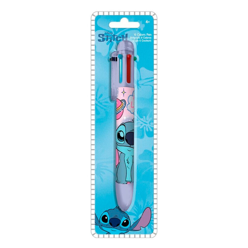 Boligrafo 6 colores Stitch Disney - Frikibase.com
