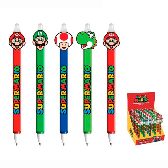 Boligrafo borrable Super Mario Bros (pack) - Frikibase.com