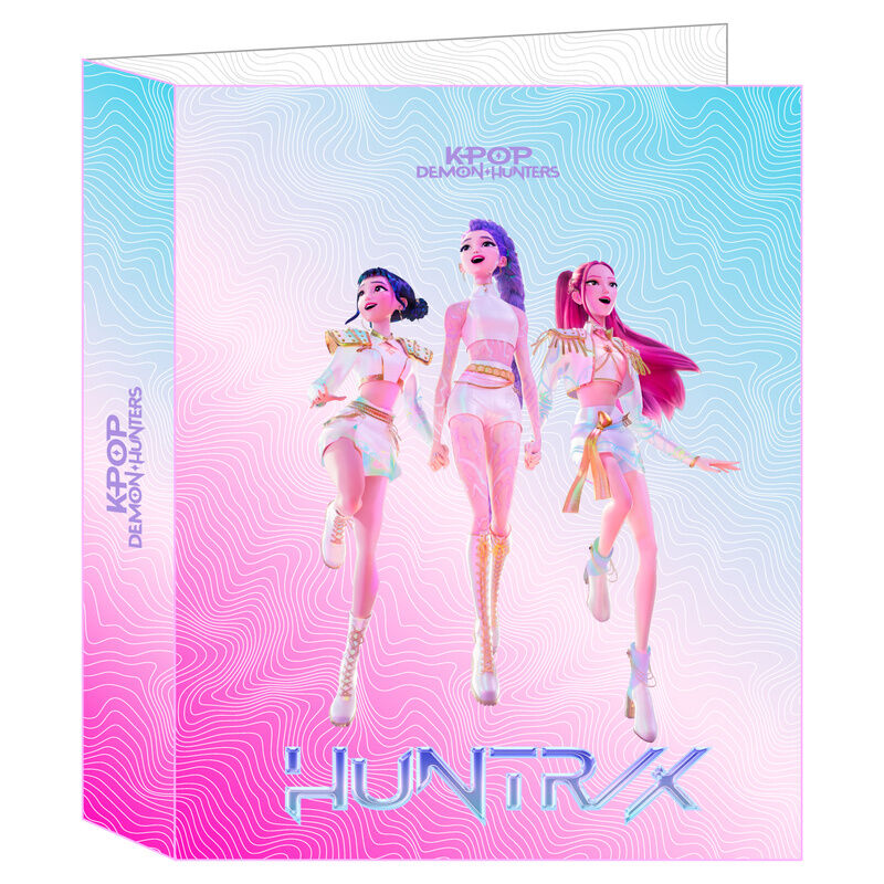 Carpeta Kpop Demon Hunters 4 anillas - Frikibase.com
