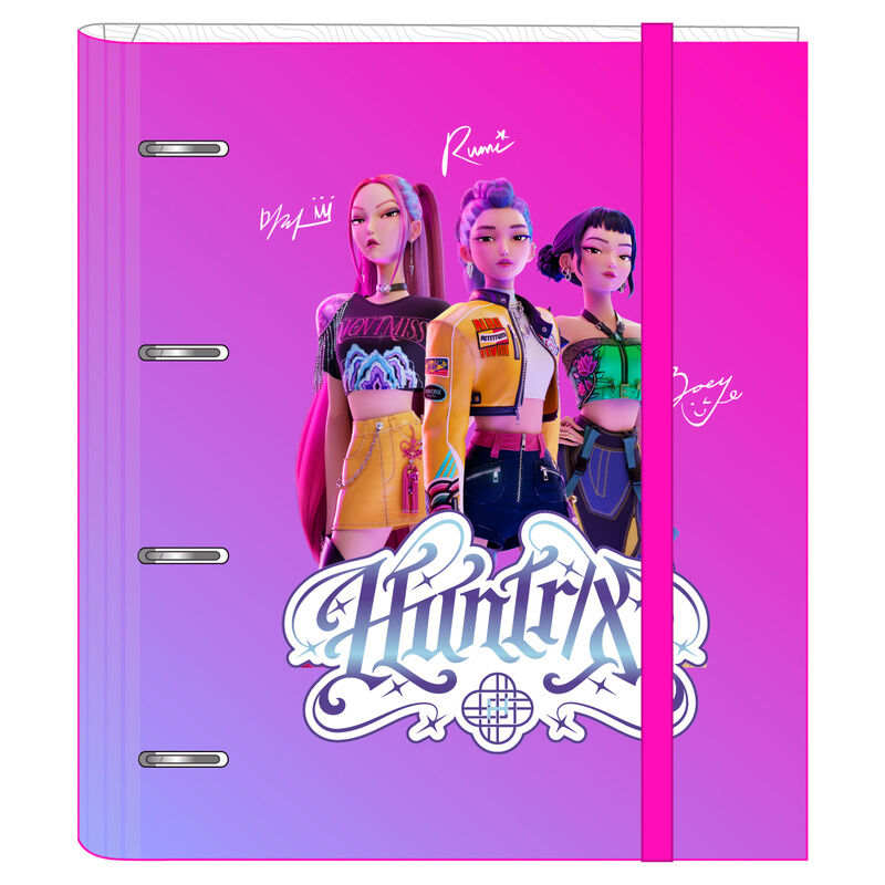 Carpeta Kpop Demon Hunters 4 anillas - Frikibase.com