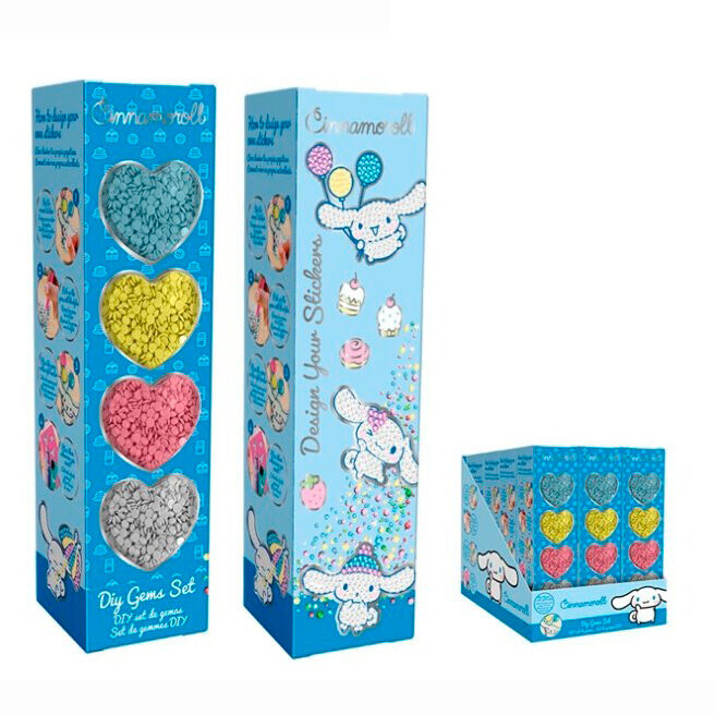 Crea tus pegatinas con gemas Cinnamoroll Hello Kitty - Frikibase.com