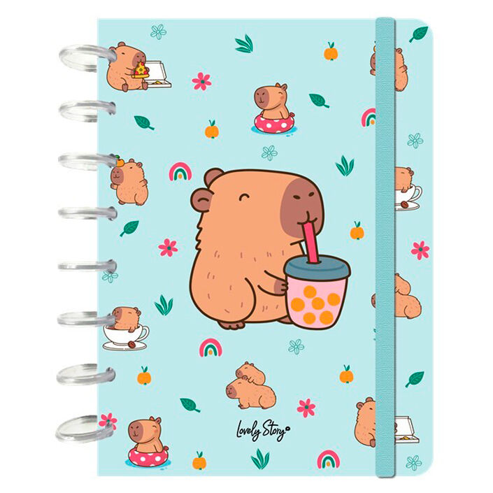 Cuaderno A5 Bubble Tea Capibara - Frikibase.com