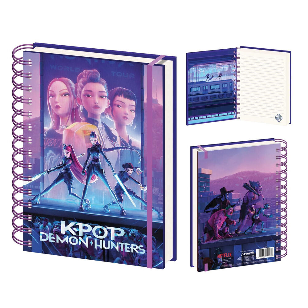 Cuaderno A5 KPop Demon Hunters - Frikibase.com