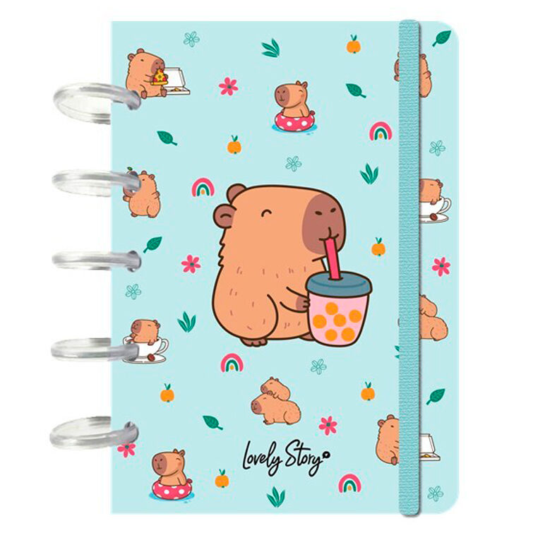 Cuaderno A6 Bubble Tea Capibara - Frikibase.com