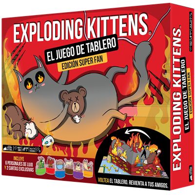 Exploding Kittens: The Board Game Super Fan Ed. - Juego de Cartas - Frikibase.com