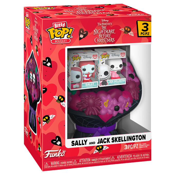 Figura Bitty POP Bouquet Disney Pesadilla Antes de Navidad Sally And Jack Skellington San Valentin - Frikibase.com