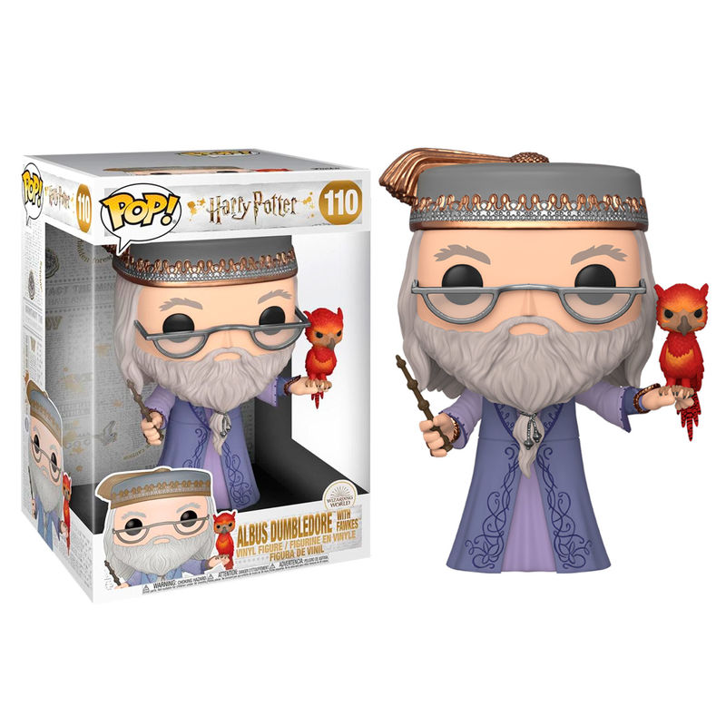 Figura POP Harry Potter Albus Dumbledore with Fawkes 25cm - Frikibase.com