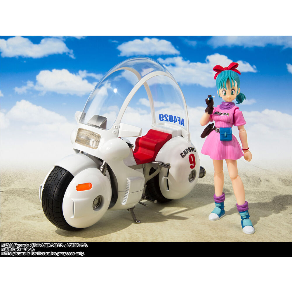 Figura S.H. Figuarts Bulma's Motorcycle Hoipoi Capsule No. 9 Dragon Ball 17cm - Frikibase.com