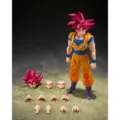 Figura S.H.Figuarts Super Saiyan God Son Goku God Aura Dragon Ball Super 14,5cm – imagen 5