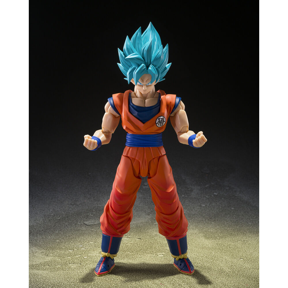Figura S.H.Figuarts Super Saiyan God Super Saiyan Son Goku Blue Power Transcending Limits Dragon Ball Super 14