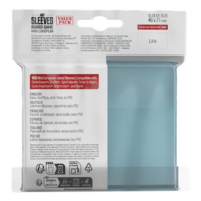 Just Sleeves Mini European Value Pack (150)