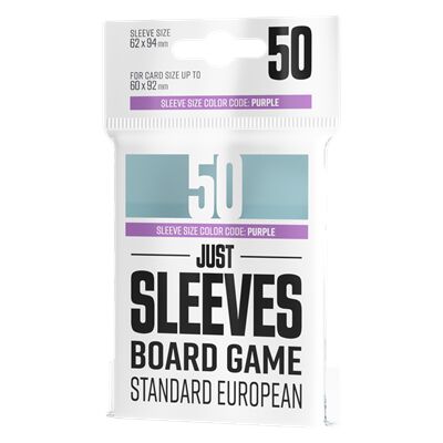 Just Sleeves Standard European (50) - Accesorios y Marketing Coleccionable - Frikibase.com