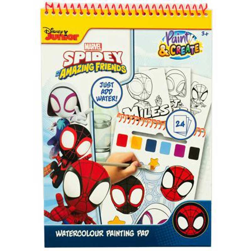 Libro acuarelas Spiderman Marvel - Frikibase.com