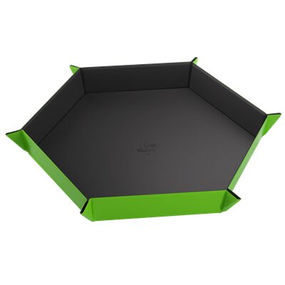 Magnetic Dice Tray Hexagonal Black/Green - Accesorios y Marketing Coleccionable - Frikibase.com