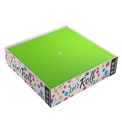 Magnetic Dice Tray Square Black/Green - Accesorios y Marketing Coleccionable - Frikibase.com