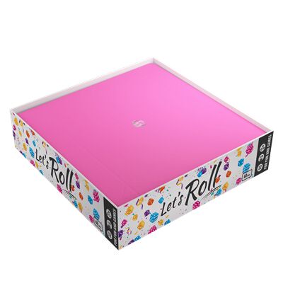Magnetic Dice Tray Square Black/Pink - Accesorios y Marketing Coleccionable - Frikibase.com