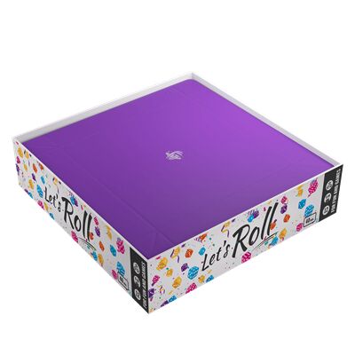 Magnetic Dice Tray Square Black/Purple - Accesorios y Marketing Coleccionable - Frikibase.com