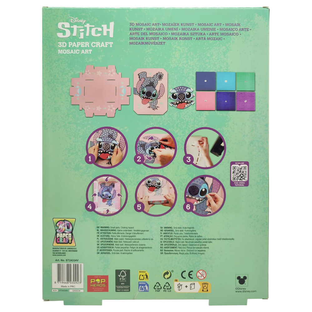 Manualidad papel 3D Stitch Disney - Frikibase.com