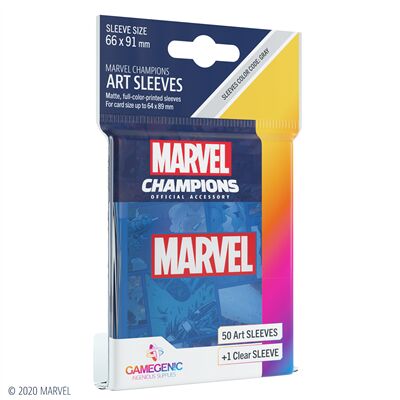 Marvel Champions Sleeves Marvel Blue - Accesorios y Marketing Coleccionable - Frikibase.com