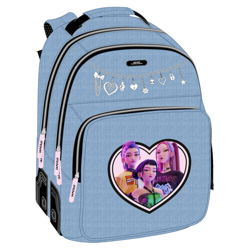 Mochila Huntrix Kpop Demon Hunters 42cm adaptable - Frikibase.com