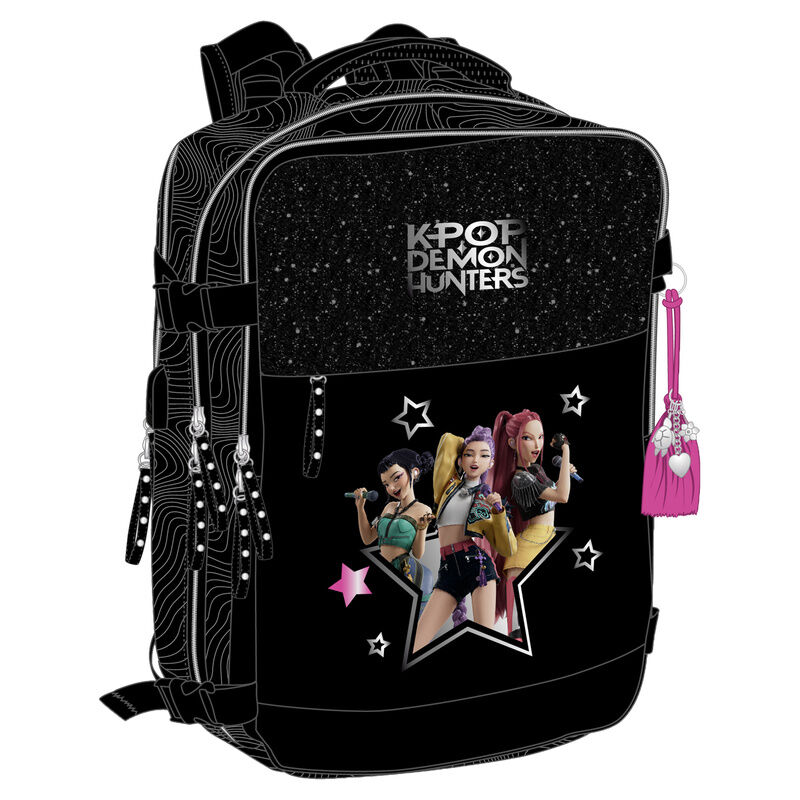 Mochila viaje cabina Energy Kpop Demon Hunters 44cm - Frikibase.com