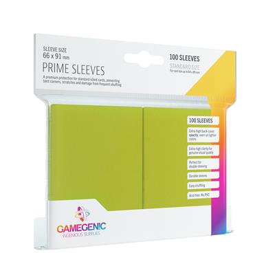 Pack Prime Sleeves Lime (100) - Accesorios y Marketing Coleccionable - Frikibase.com