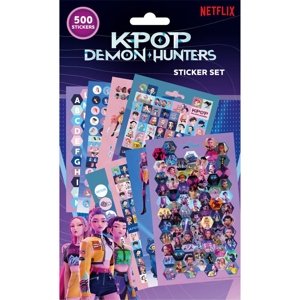 Pegatinas KPop Demon Hunters 500pzs - Frikibase.com