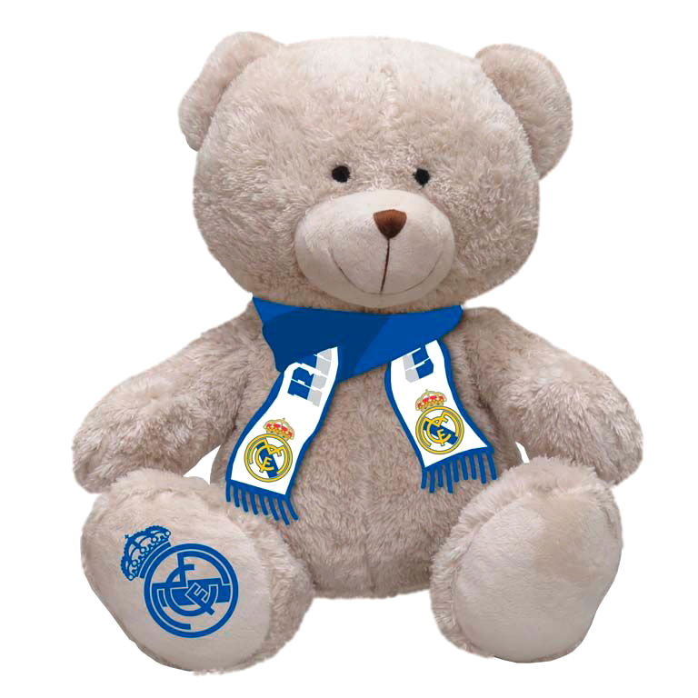 Peluche Osito Bufanda Real Madrid 35cm - Frikibase.com