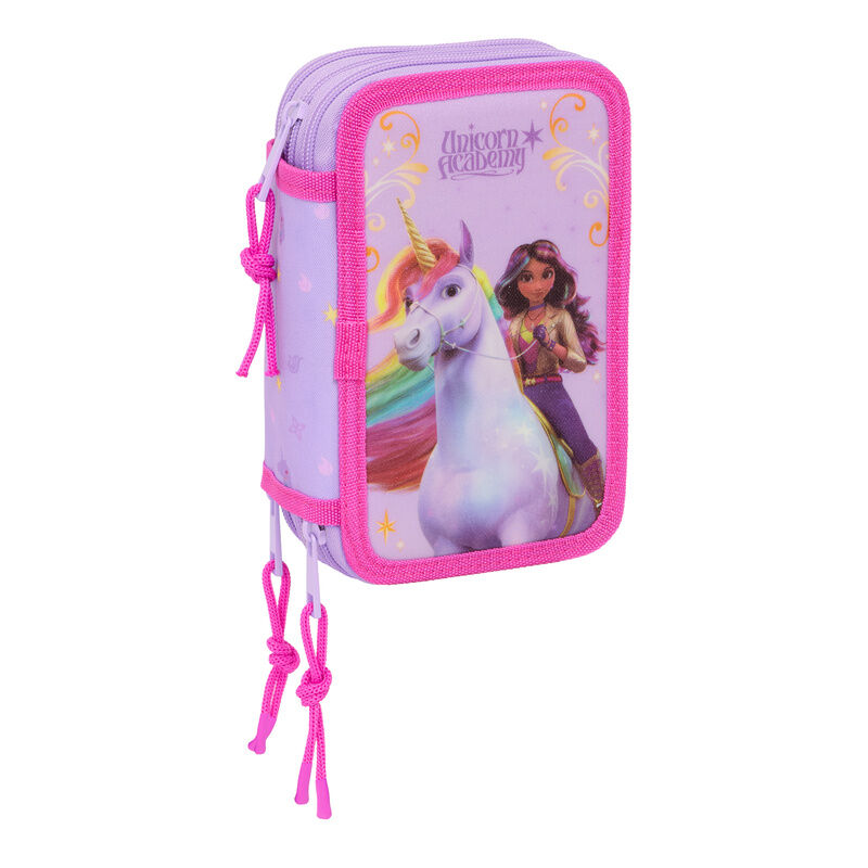 Plumier Academia Unicornio triple 37pzs - Frikibase.com