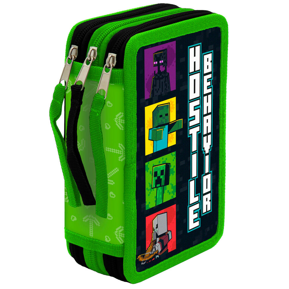 Plumier Minecraft triple 39pzs - Frikibase.com