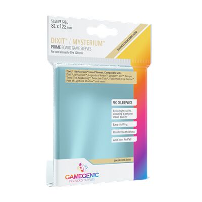 Prime Dixit Sleeves 81x122mm (90) - Accesorios y Marketing Coleccionable - Frikibase.com