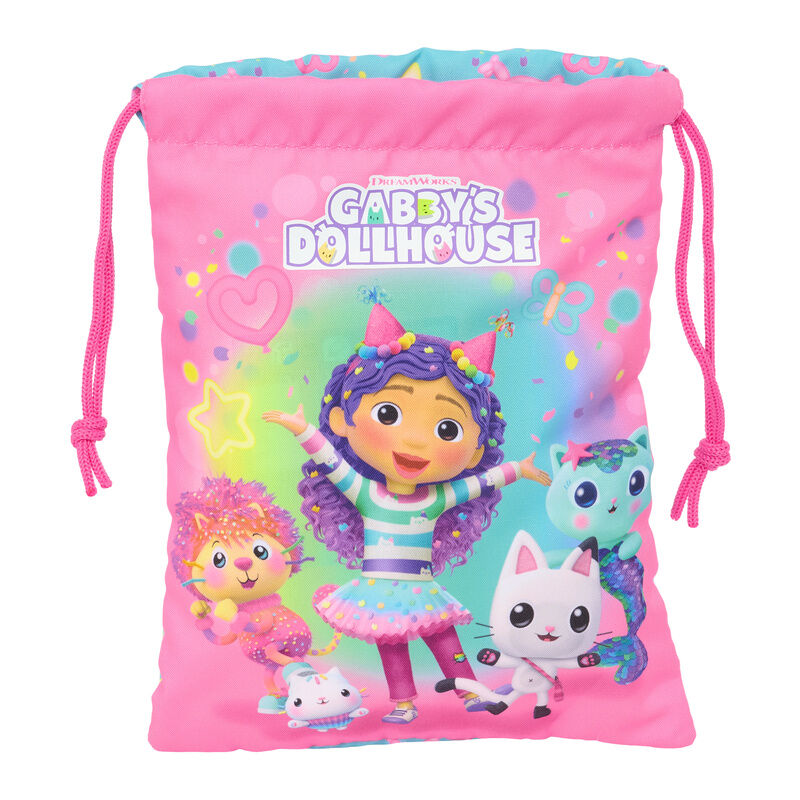 Saco merienda La Casa de Muñecas de Gabby 25cm - Frikibase.com