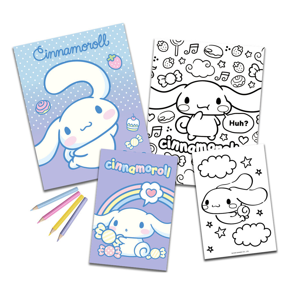 Set colorear Cinnamoroll Hello Kitty - Frikibase.com