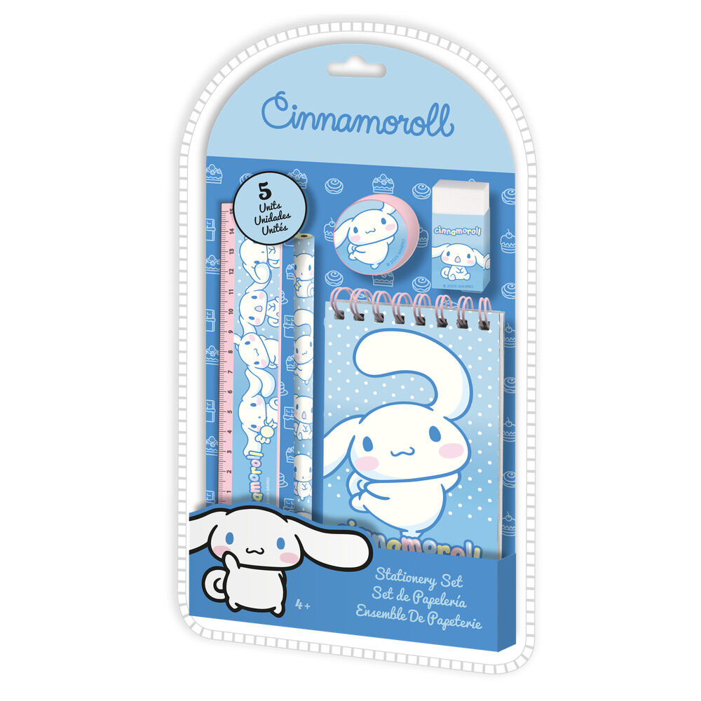 Set papeleria Cinnamoroll Hello Kitty 5pzs - Frikibase.com