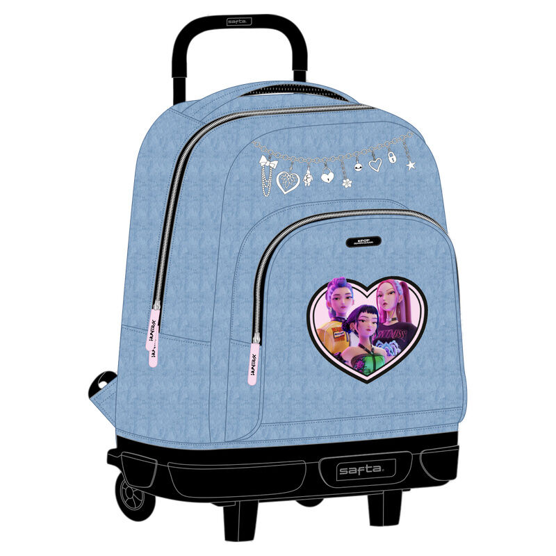 Trolley Compact Huntrix Kpop Demon Hunters 45cm - Frikibase.com