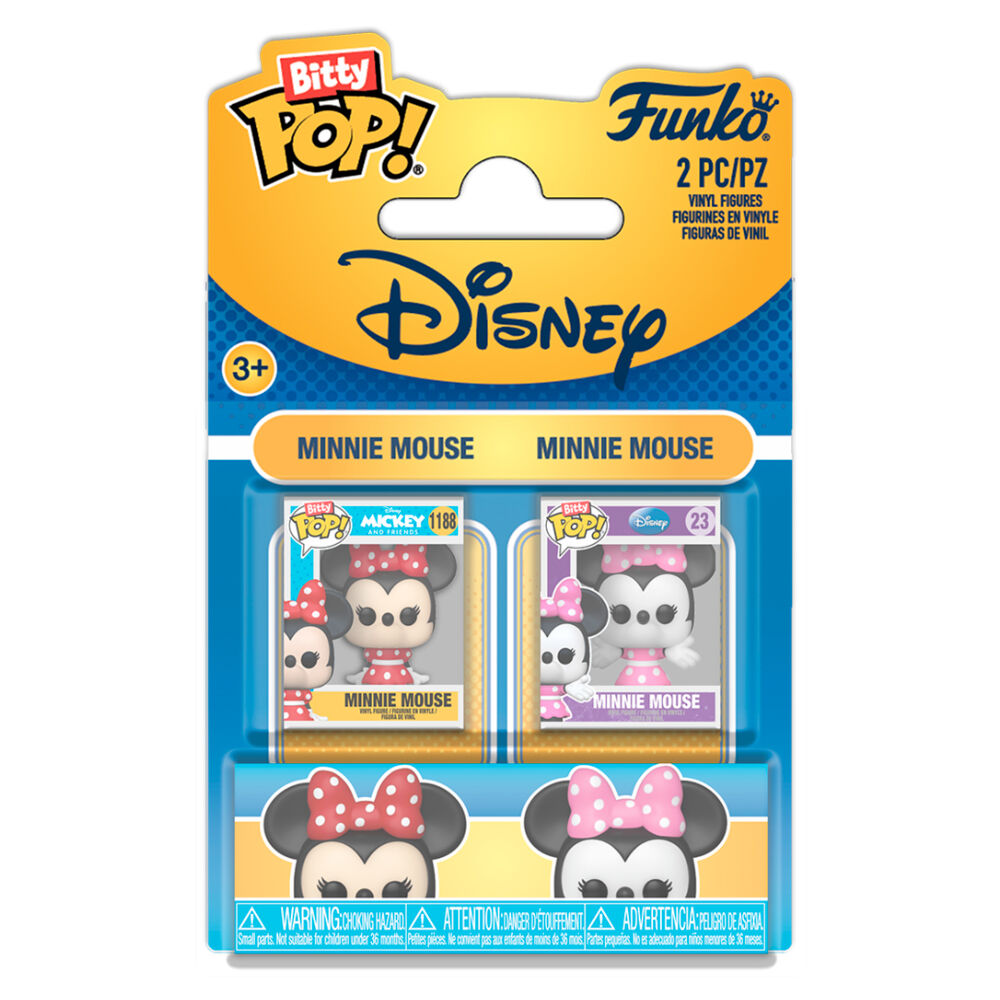 Blister 2 figuras Bitty POP Disney Minnie & Classic Minnie - Frikibase.com