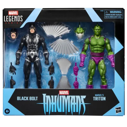 Blister 2 figuras Black Bolt & Triton Inhumanos Marvel Legends Series 15cm - Frikibase.com