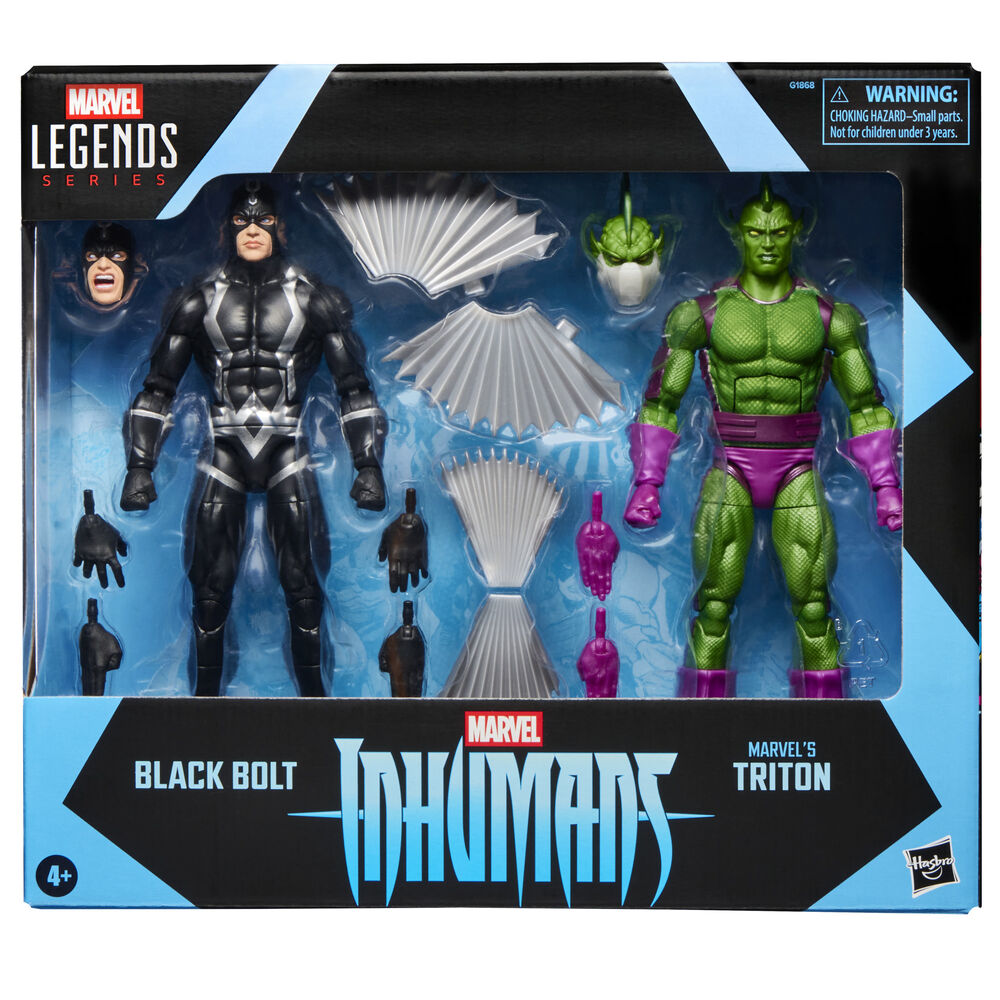 Blister 2 figuras Black Bolt & Triton Inhumanos Marvel Legends Series 15cm - Frikibase.com