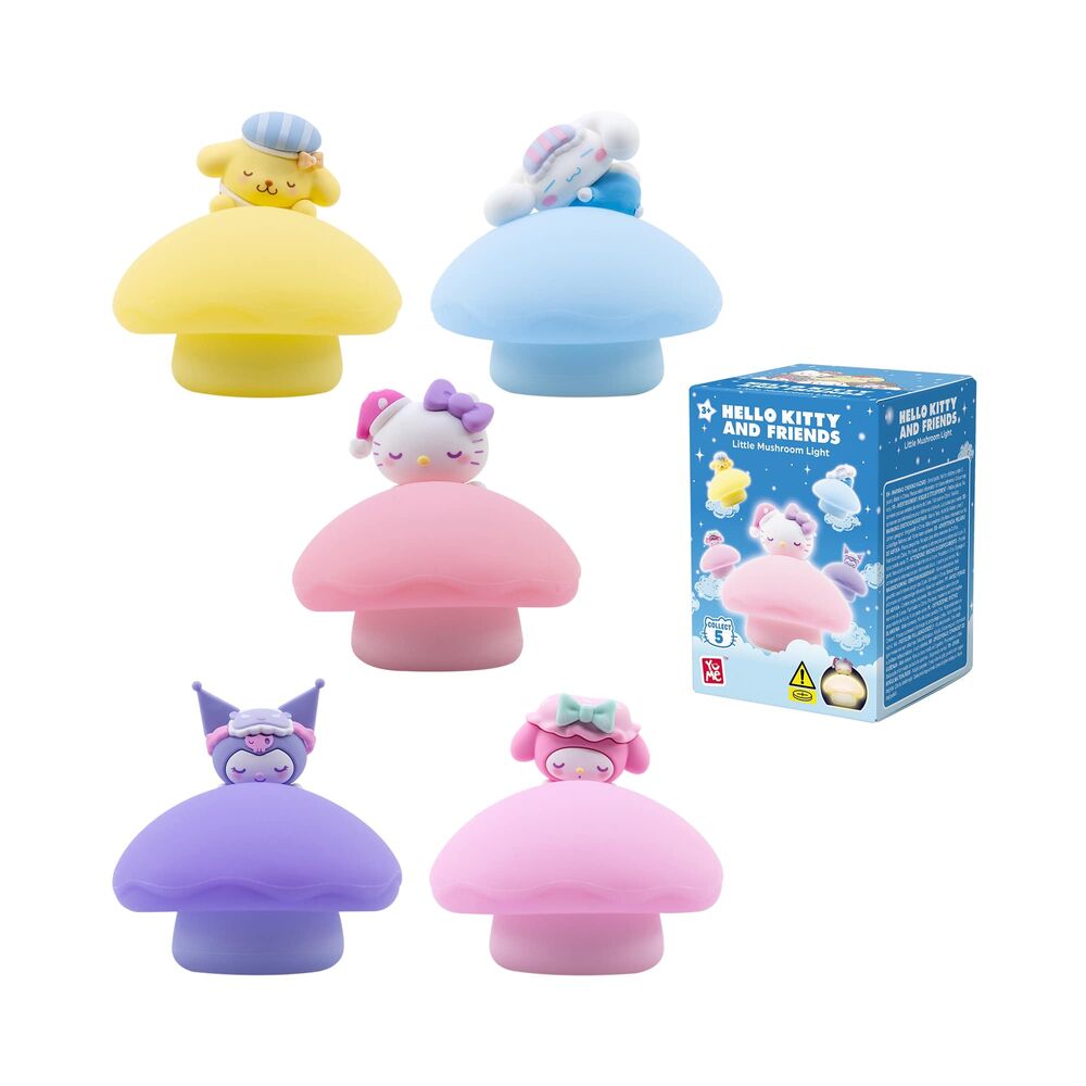 Figura sorpresa Luz Nocturna Little Mushroom Hello Kitty and Friends 6