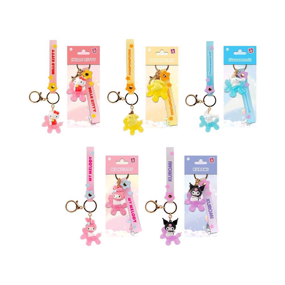 Llavero figura Balloon Hello Kitty and Friends 5cm (pack) - Frikibase.com