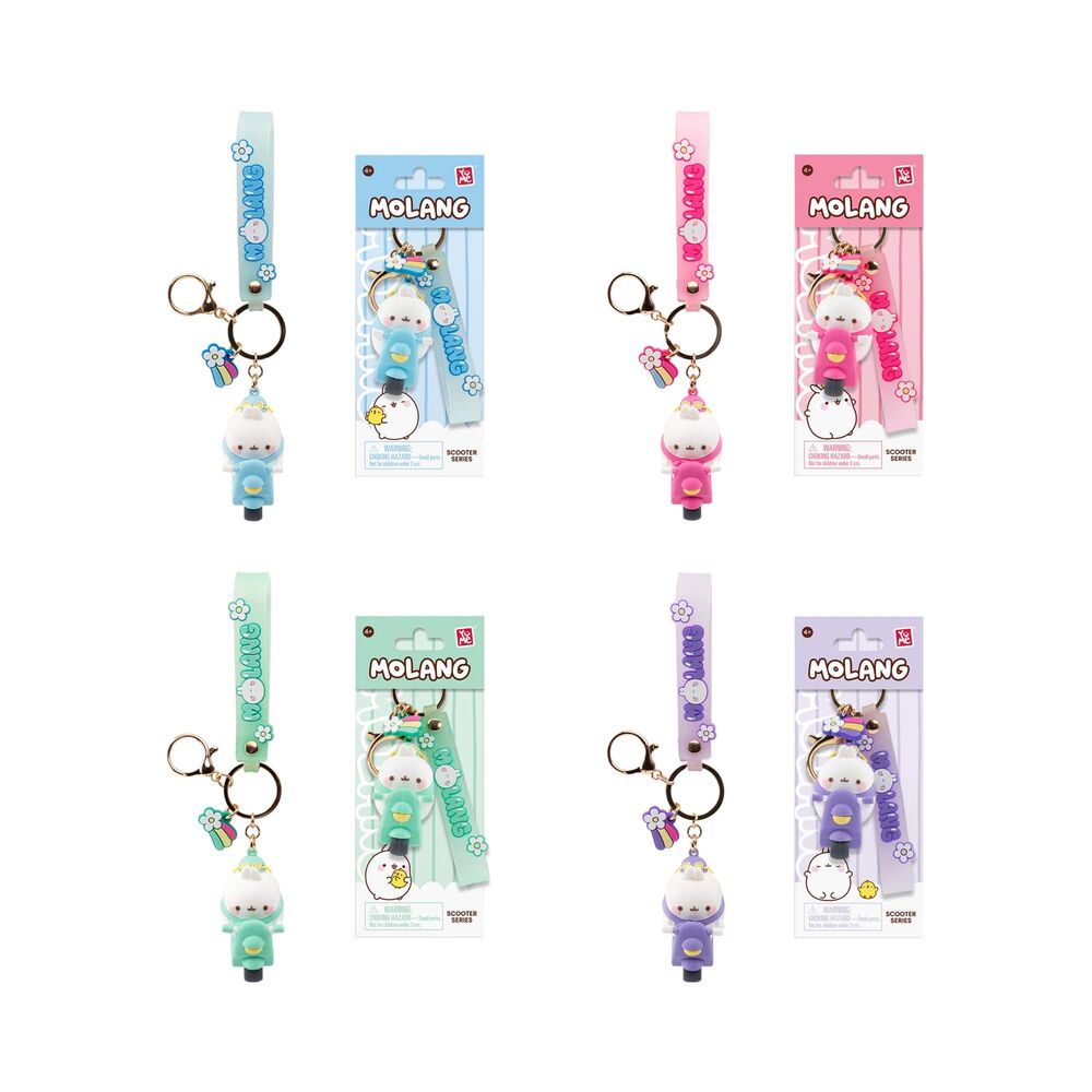 Llavero figura Scooter Molang 6cm (pack) - Frikibase.com