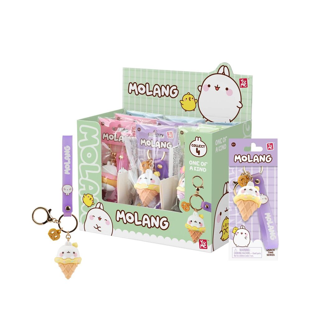 Llavero figura Snack Time Series Molang 5cm (pack) - Frikibase.com
