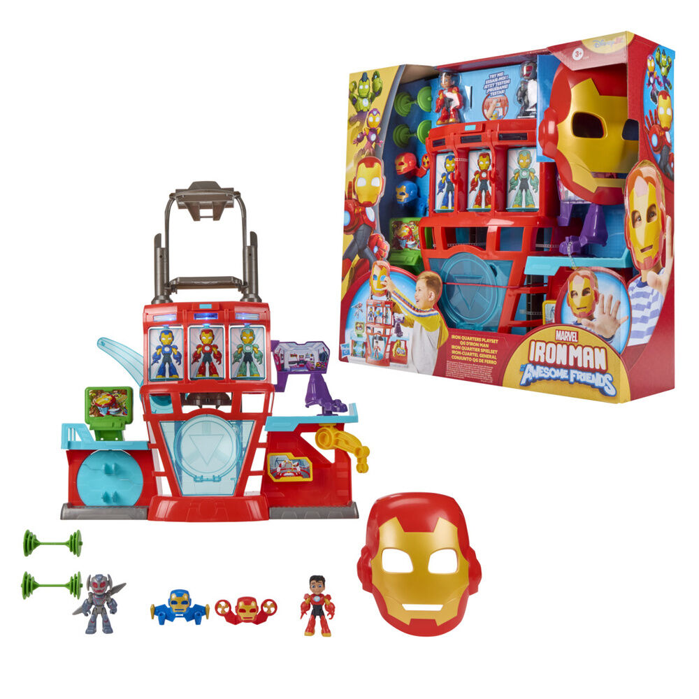 Playset Cuartel General Iron Man y Su Superequipo Marvel - Frikibase.com