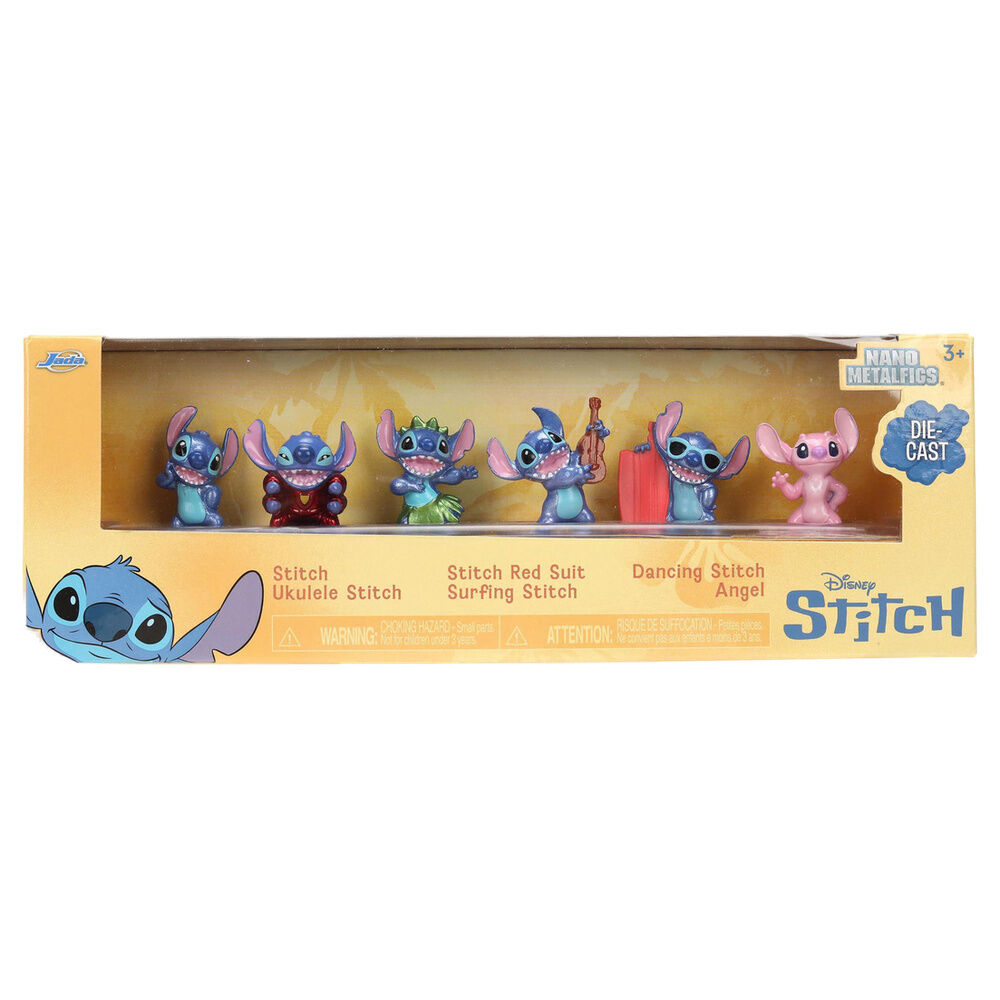 Blister 6 figuras metalfigs Stitch Disney 4cm - Frikibase.com