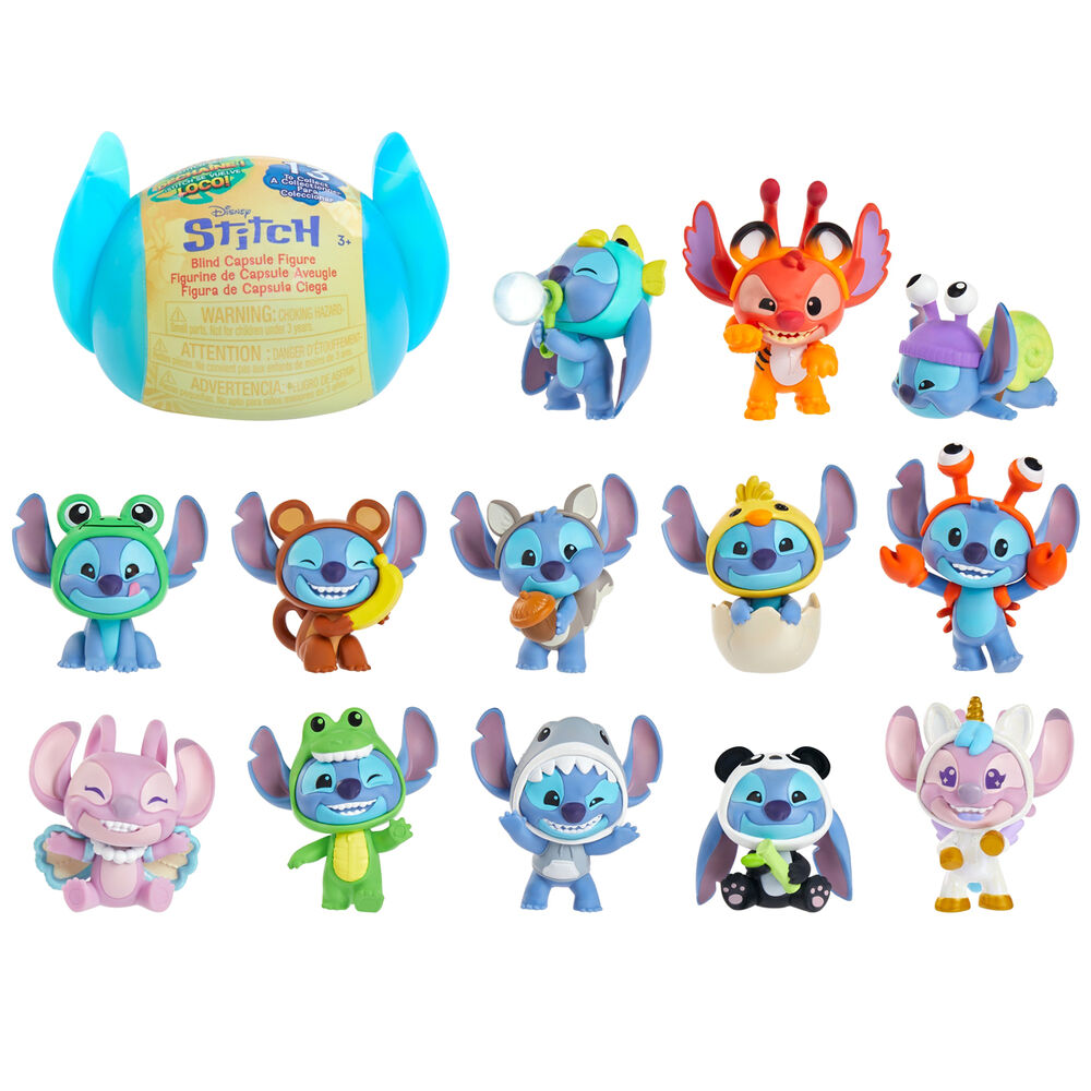 Capsula sorpresa figura Goes Wild Stitch Disney (pack) - Frikibase.com