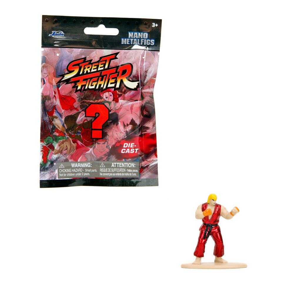 Figura sobre sorpresa metalfigs Street Fighter 4cm (pack)