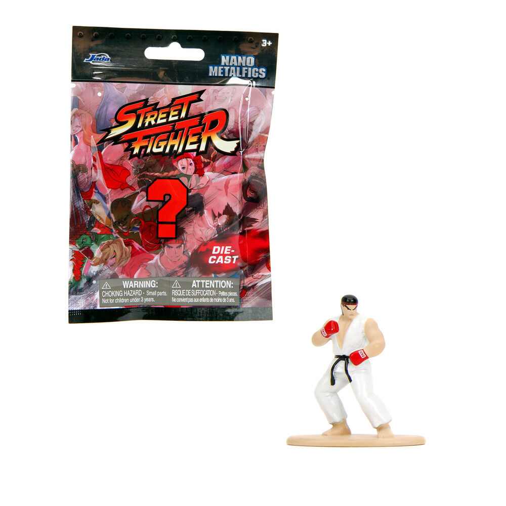 Figura sobre sorpresa metalfigs Street Fighter 4cm (pack)