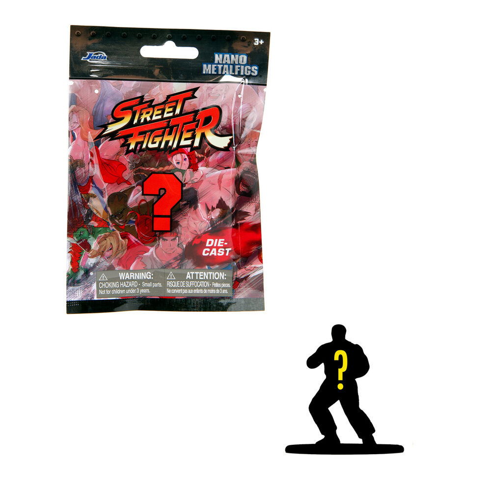 Figura sobre sorpresa metalfigs Street Fighter 4cm (pack)