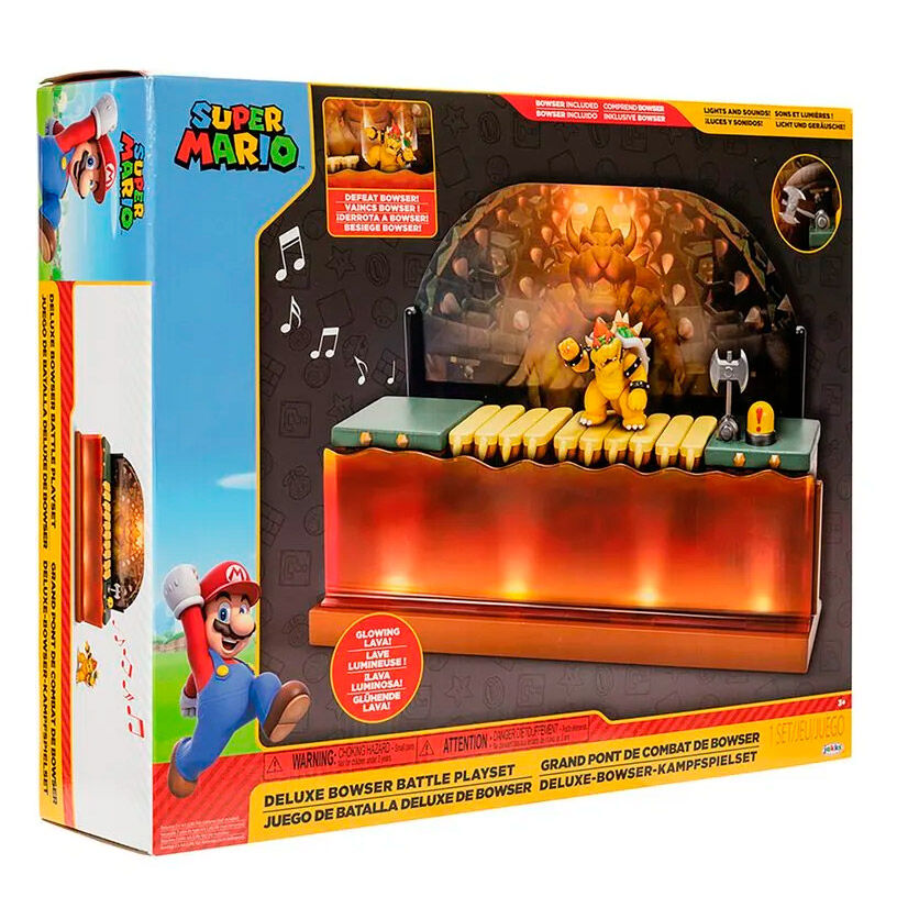 Playset Batalla contra Bowser Deluxe Super Mario Bros - Frikibase.com