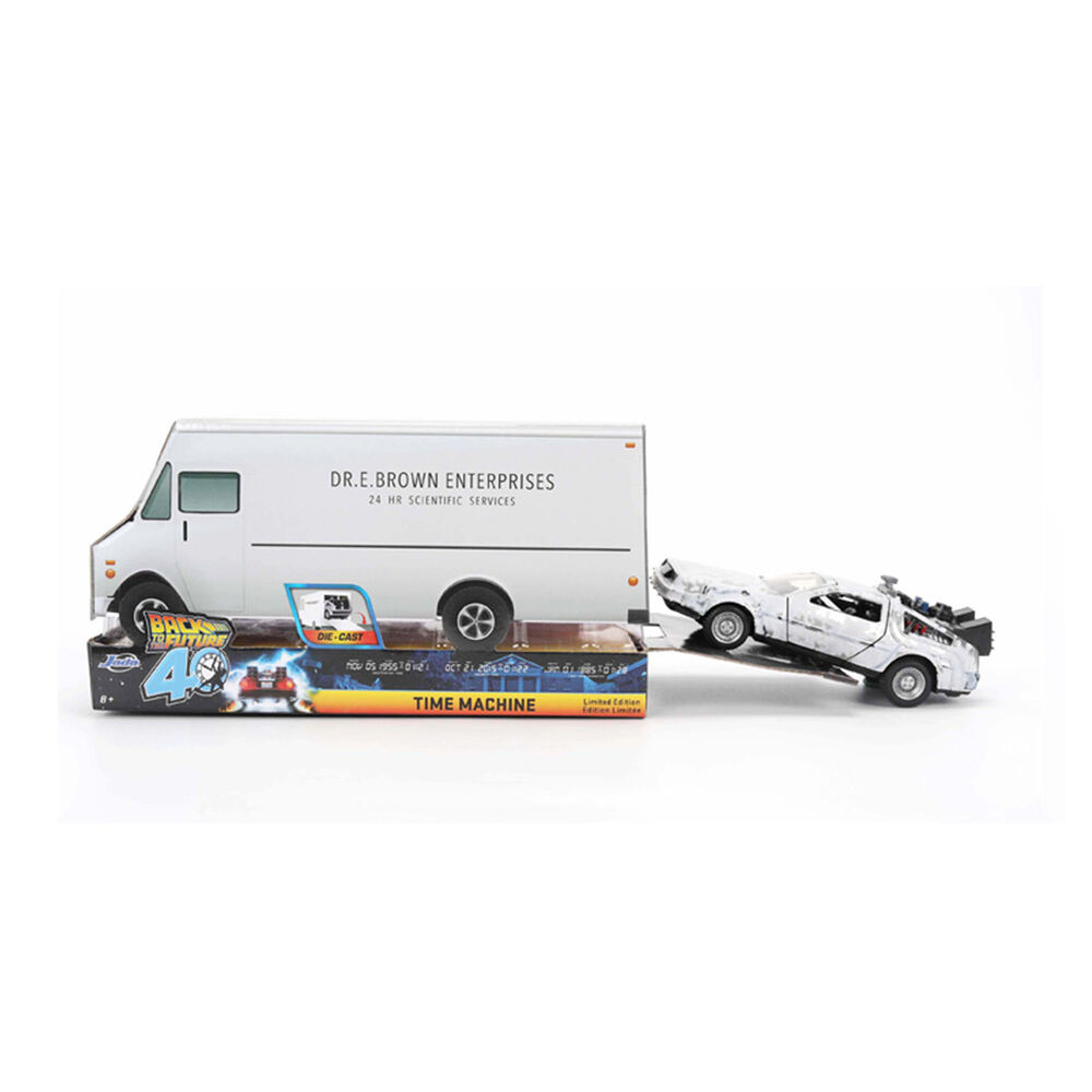 Replica Dlorean Efecto Hielo Time Machine 40th Anniversary Regreso al Futuro - Frikibase.com